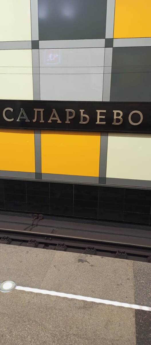 Фото.Станция Московского метро «Саларьево».