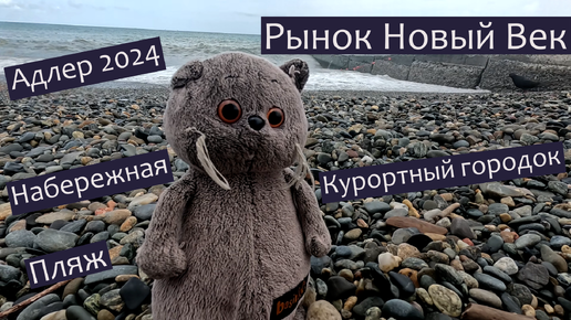 Адлер 2024...рынок Новый век...Курортный городок...набережная...пляж