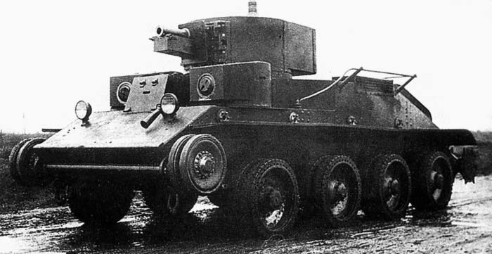 Танк Т-29-4 на колёсном ходу, лето 1935 года