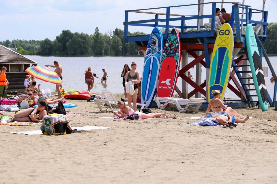    "Городской" пляж Барнаула . Источник: Виталий Барабаш