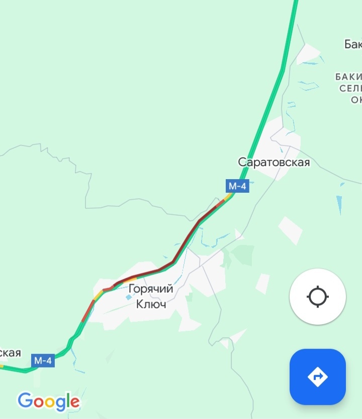 Пробка на М4 в Горячем Ключе утром 12 августа
