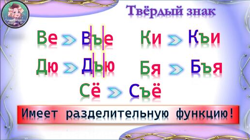 ТВЁРДЫЙ ЗНАК - зачем он нужен? Русский язык