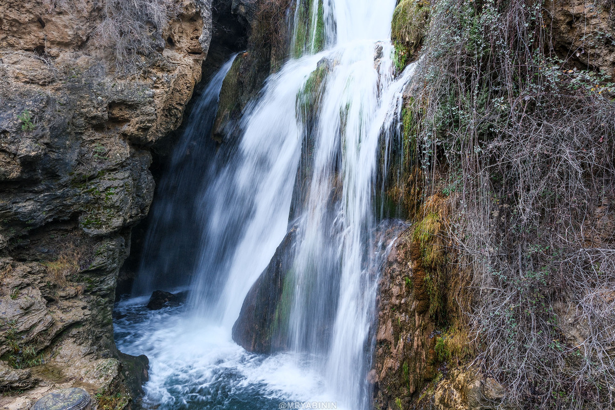 Водопады Cascada Batida в Испании