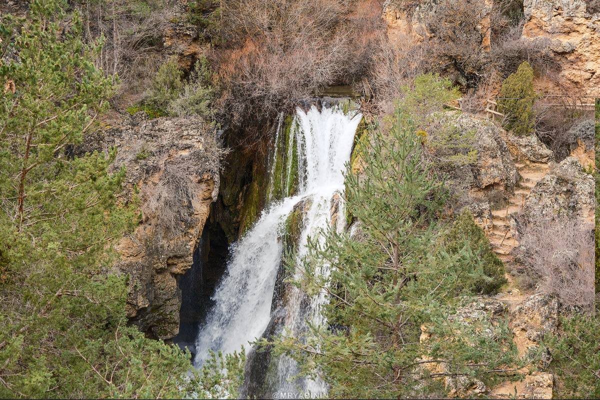 Водопады Cascada Batida в Испании