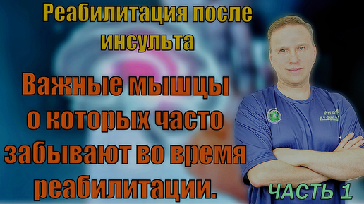 Важные мышцы о которых часто забывают во время реабилитации. Реабилитация после инсульта. Часть 1.