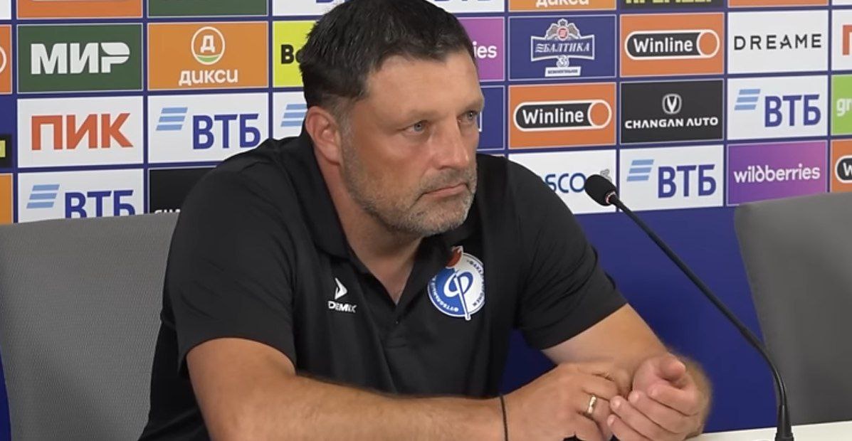    Воронежский «Факел» расторг контракт с тренером Игорем Черевченко стоп-кадр послематчевой пресс-конференции