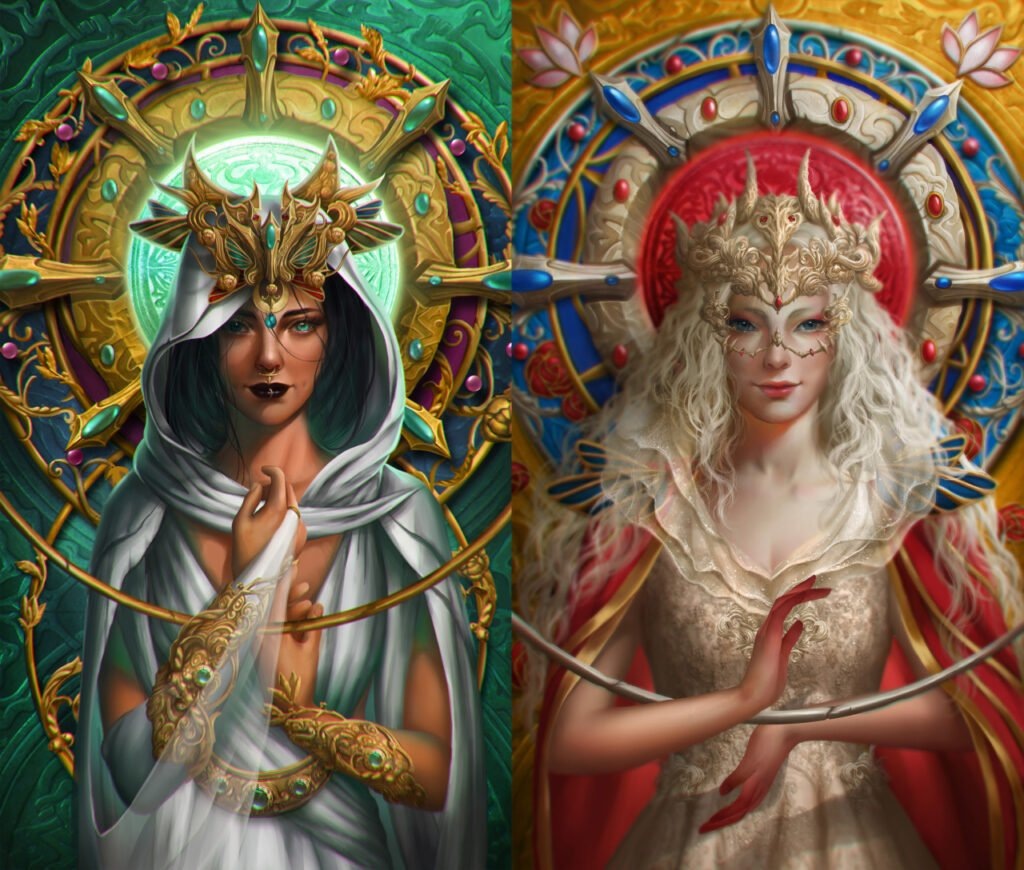 Архетипы часто обретают плоть на холстах художников, но нормальные иллюстрации по этой теме фиг найдёшь.