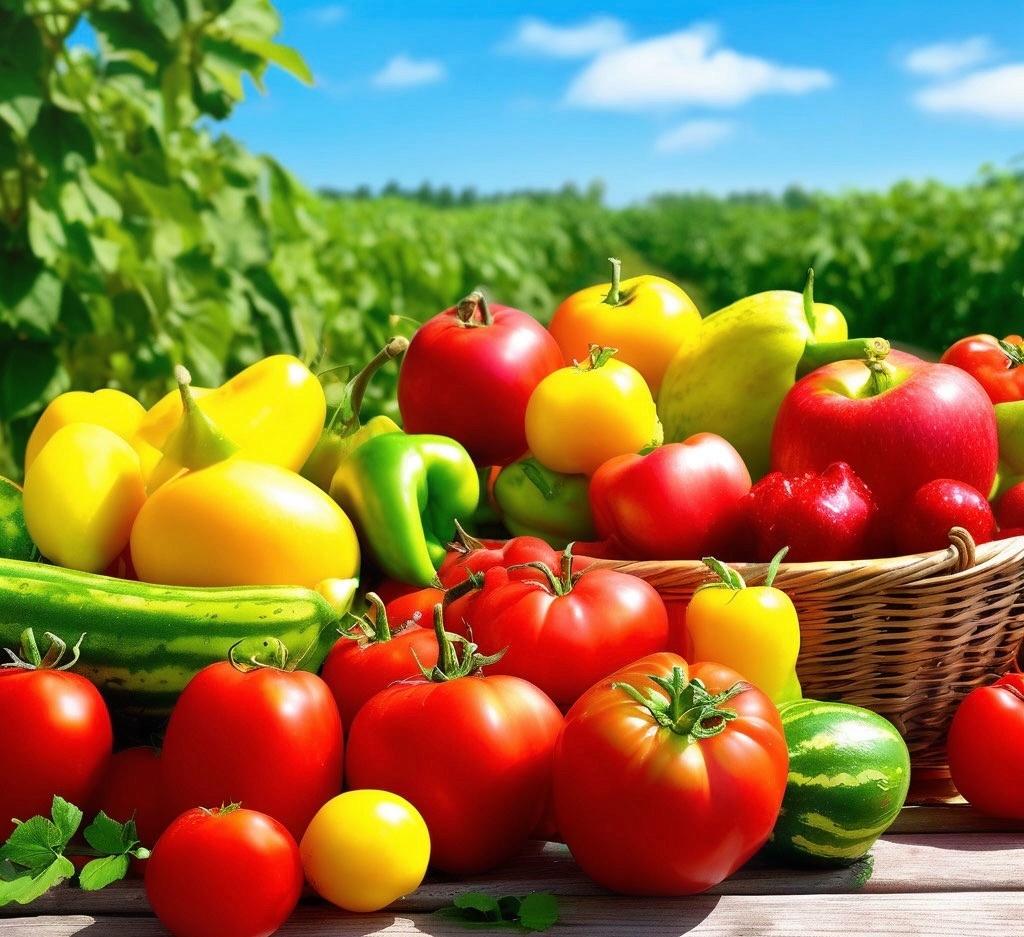 «Овощи и фрукты»: фото сгенерировано с помощью ИИ 