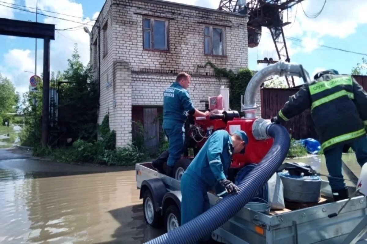    С территории ульяновского автозавода откачали 650 кубометров воды