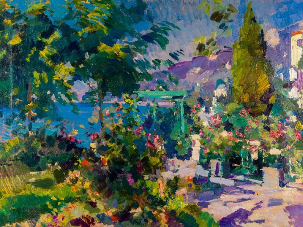 Константин Коровин. Крым. Гурзуф (фрагмент). 1917. Башкирский государственный художественный музей имени М.В. Нестерова, Уфа