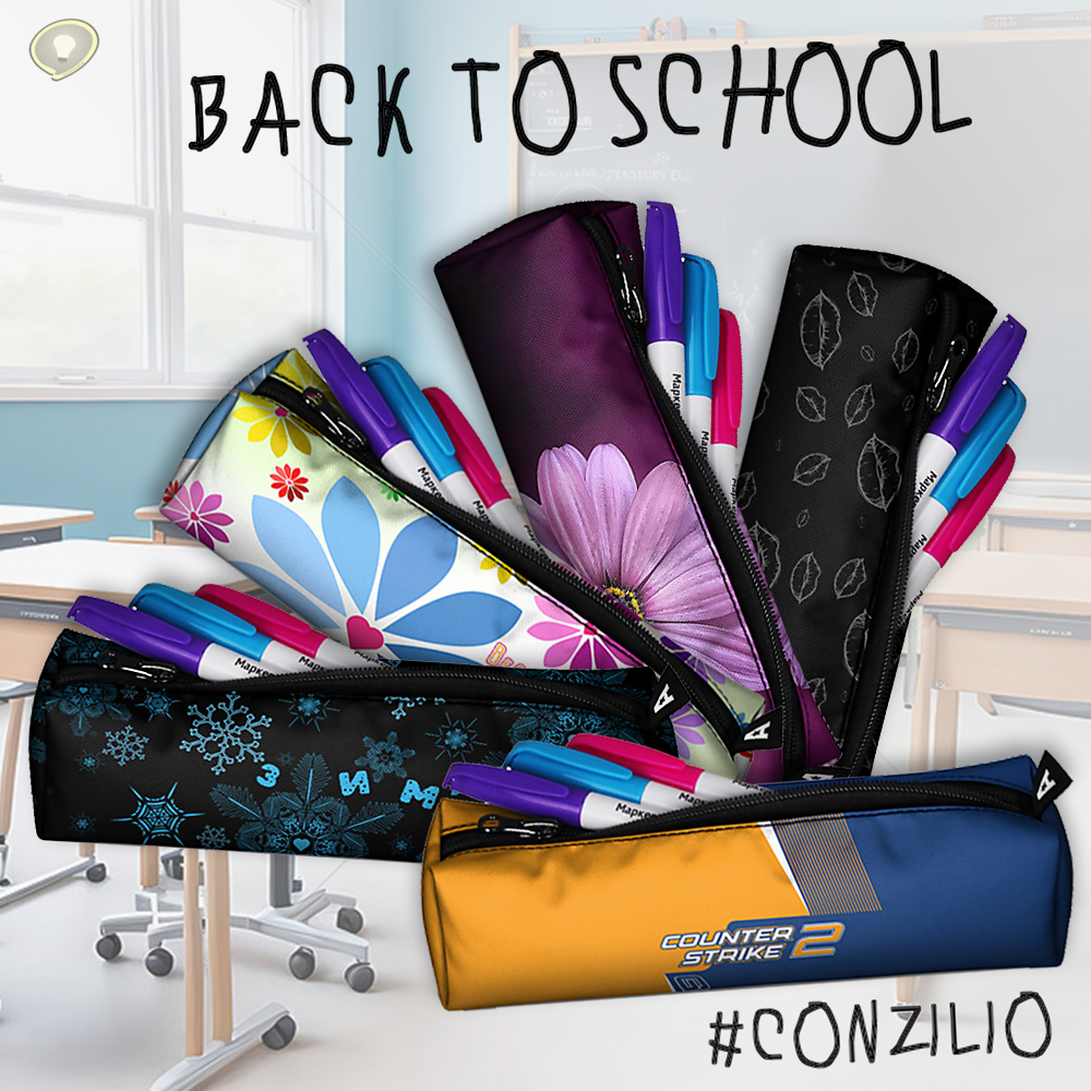 Школьные аксессуары и принадлежности с оригинальными эксклюзивными принтами от CoNZilio📒📚  