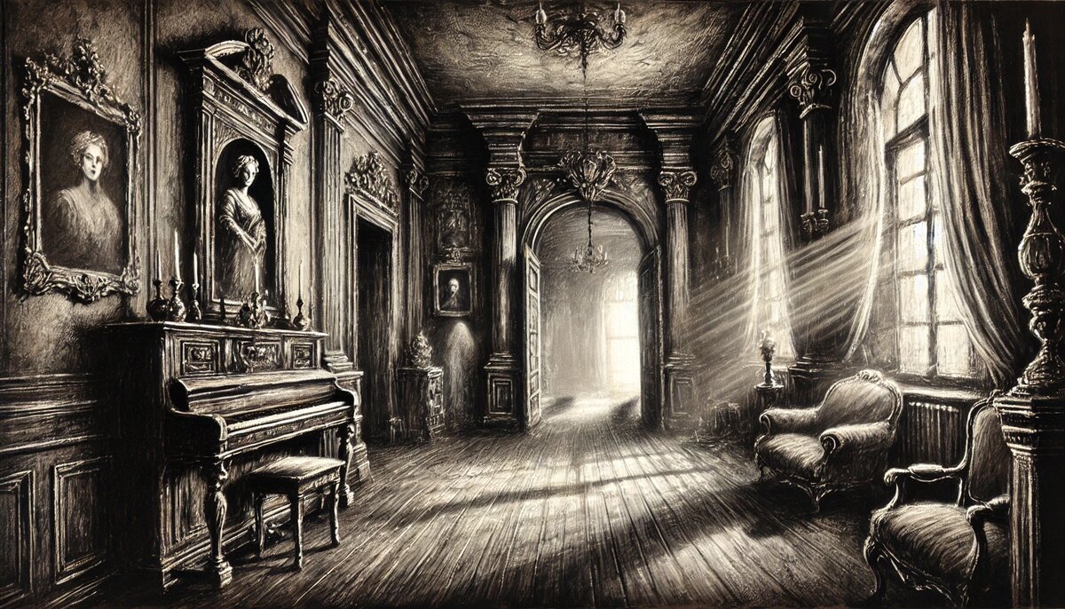 Старинный дом встретил молодоженов гулкой тишиной