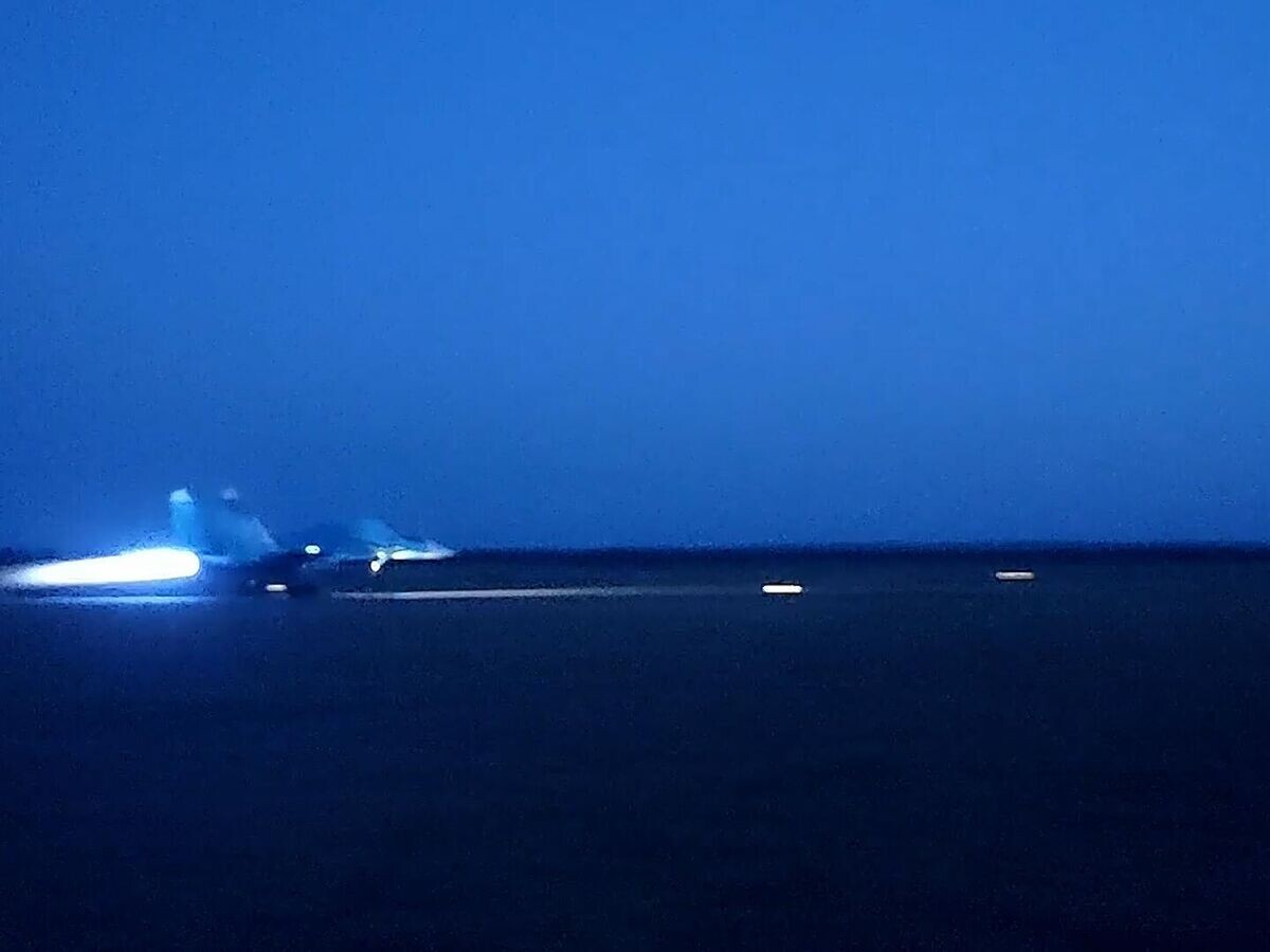    Боевая работа экипажей Су-34 по ВСУ в приграничном районе Курской области© Министерство обороны РФ