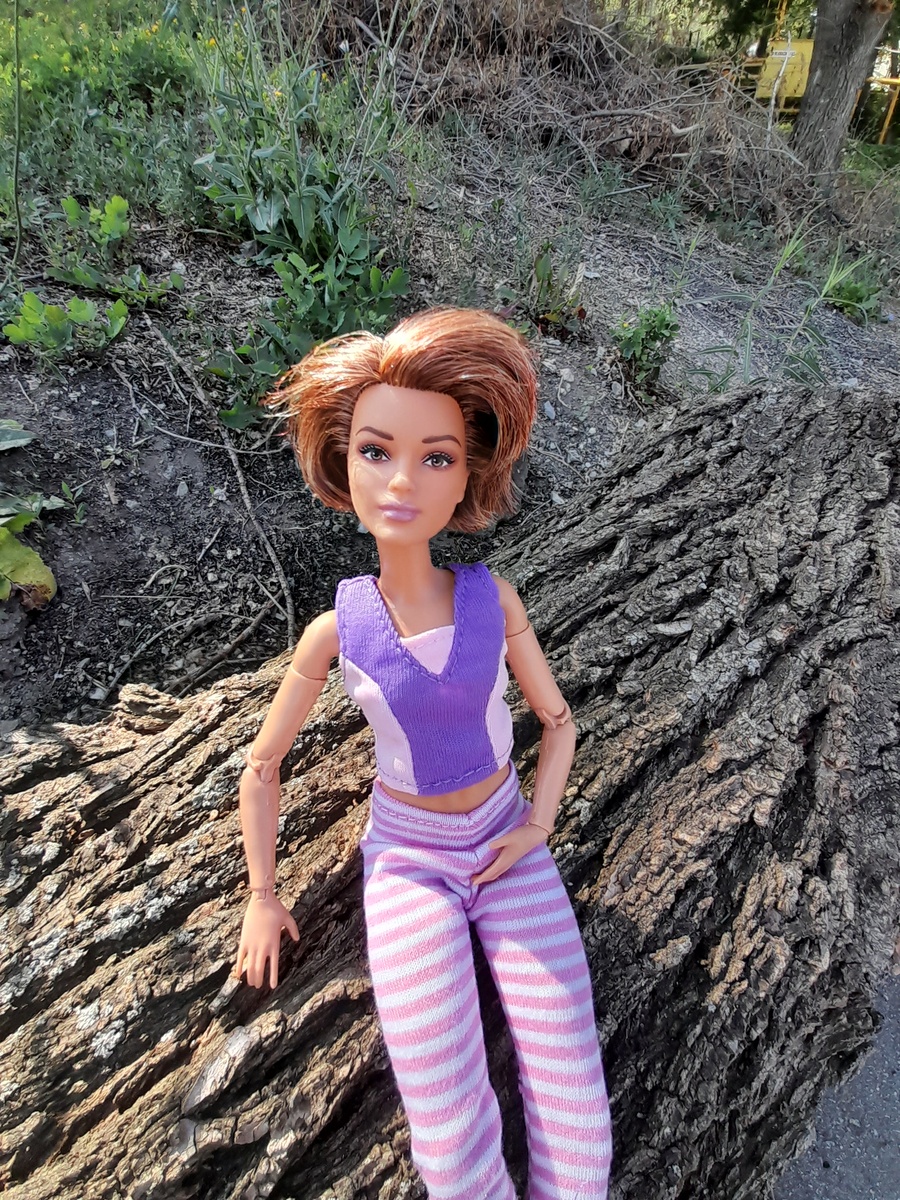 Вика на пробежке.