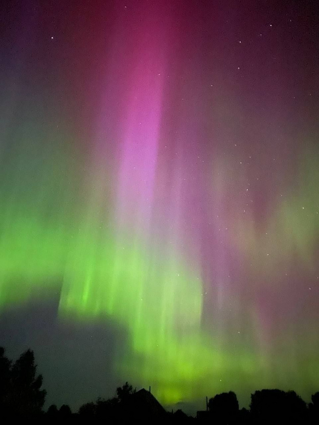    В Кировской области запечатлели мощное полярное сияние. Фото