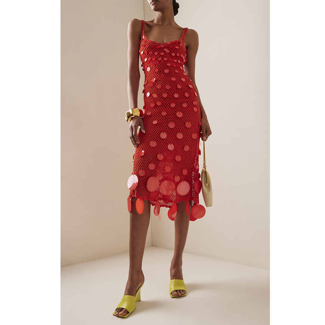 Платье сетка от бренда Oscar de la Renta