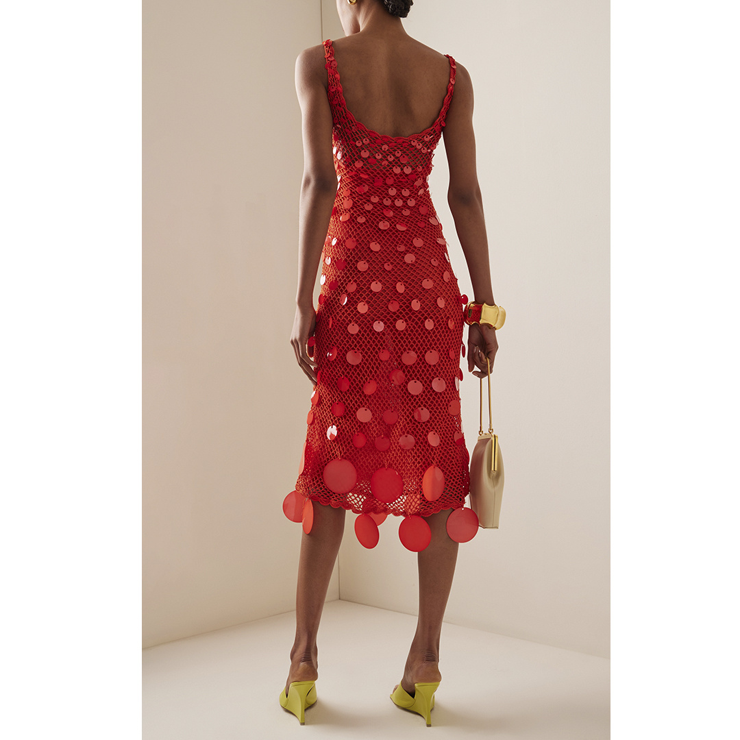 Платье сетка от бренда Oscar de la Renta