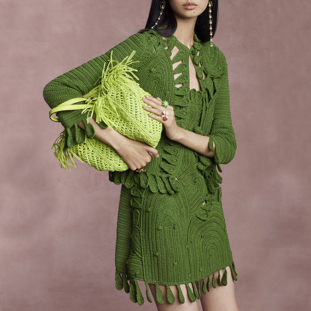 Платье кактус от бренда Oscar de la Renta