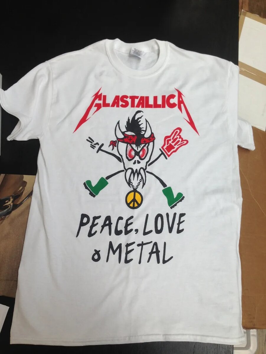 футболки Peace, Love & Metal