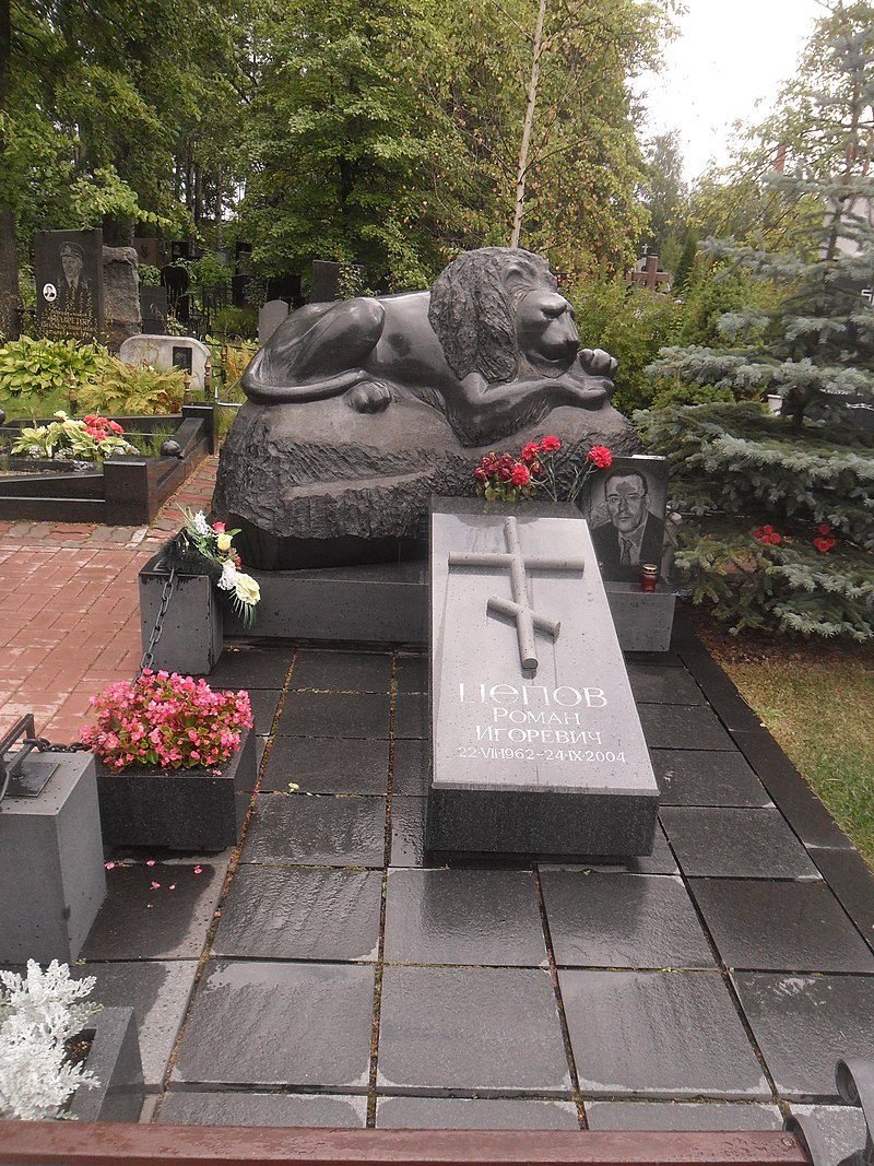 Могила Цепова на Серафимовском кладбище Санкт-Петербурга. Источник изображения: сайт https://ru.wikipedia.org