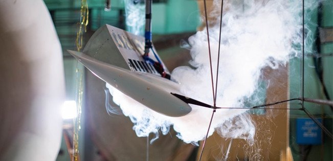 Испытания на различных углах атаки в ЦАГИ