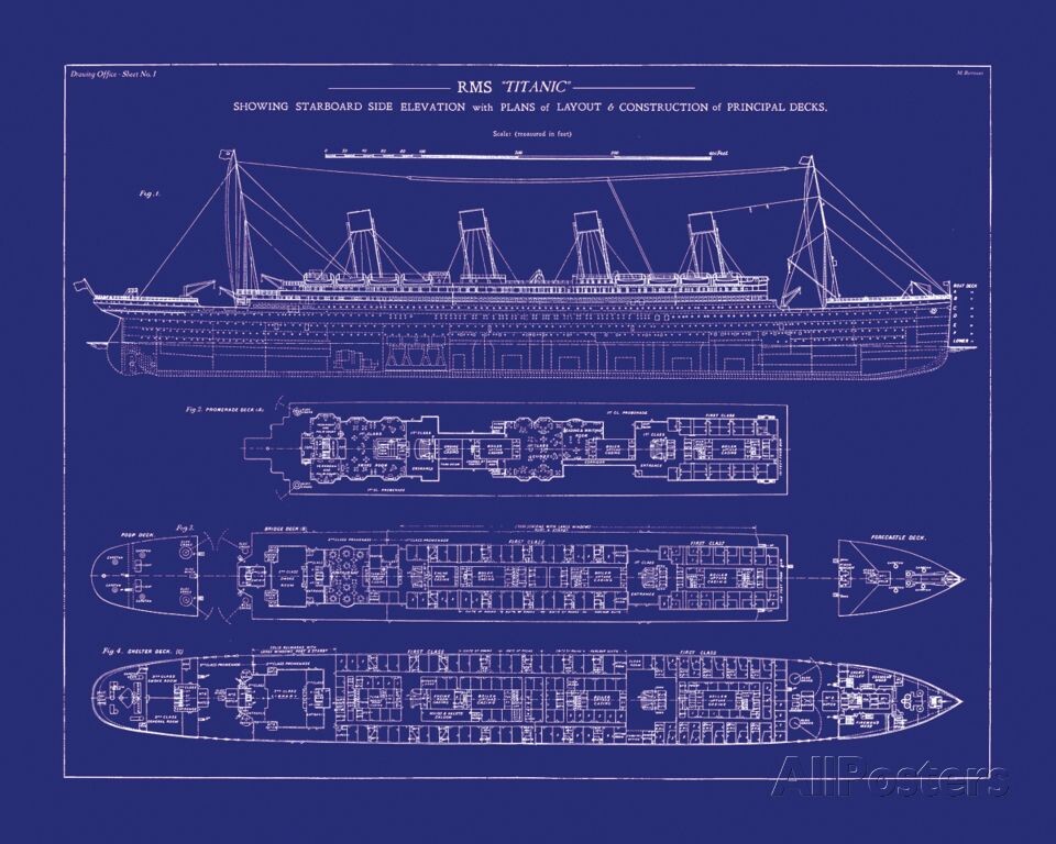 Чертеж "Титаника"