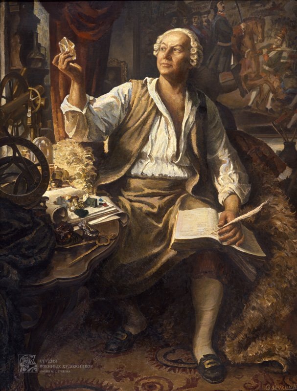 "Михаил Ломоносов", худ. Н. Овечкин. Источник: grekovstudio.ru