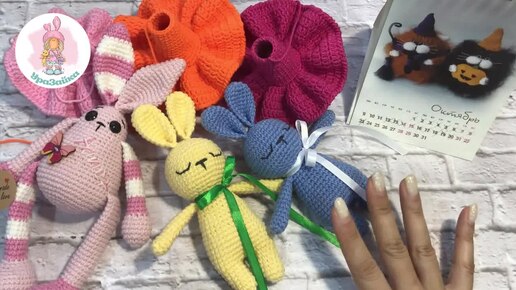 26 Архив. Вязовлог 17-24 октября. Марафон #101cottontoys2 Отчет 3. За неделю 3 игрушки. Итого 3+6_101 игрушек