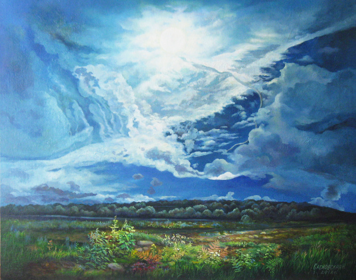 Сияние луны