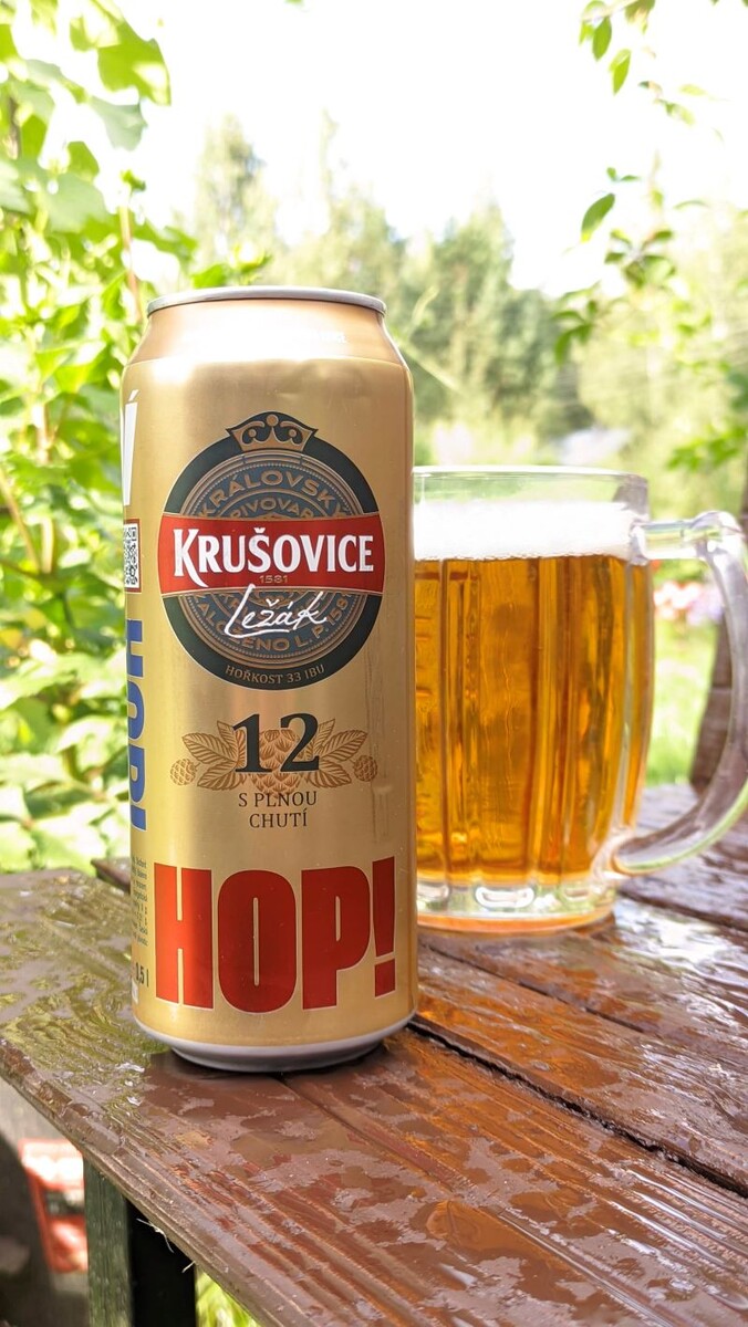 Krušovice kralovsky Lezak