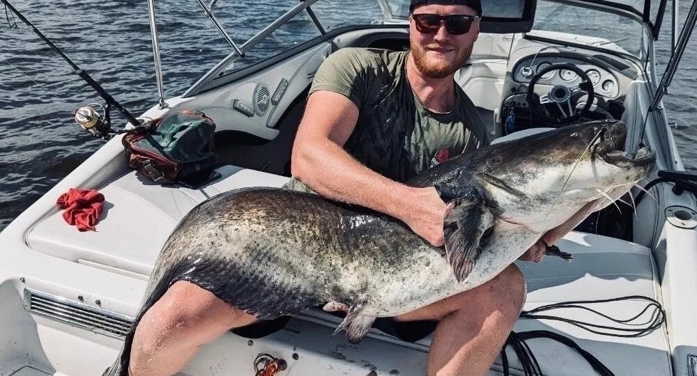 Нижегородский рыбак поймал двухметрового сома