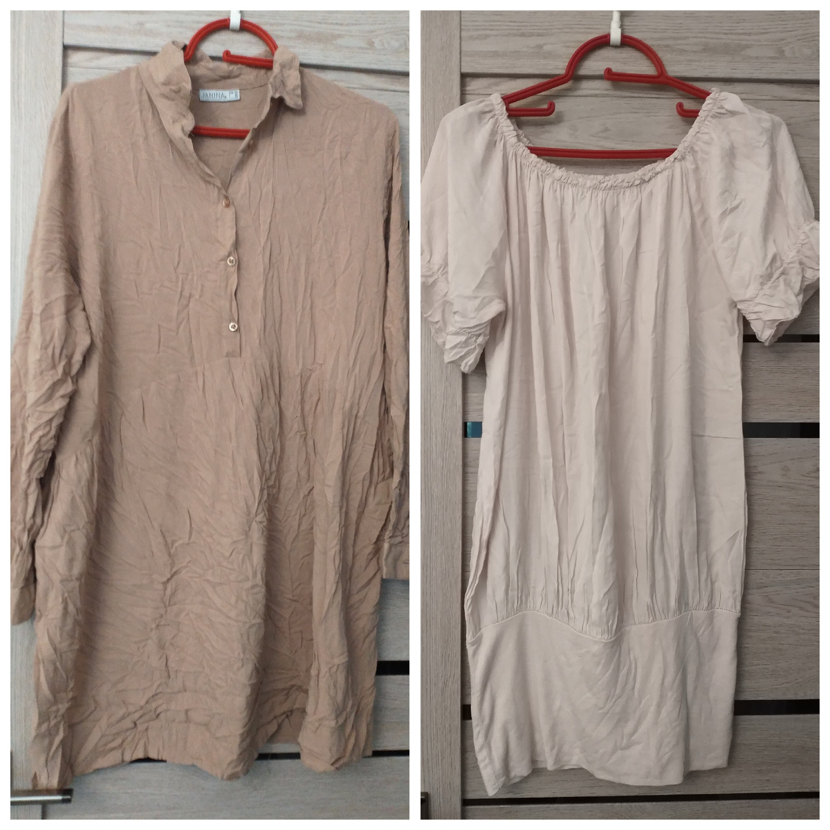 Эти два хлопчатобумажные платья, тоненькие как батист очень подошли, как туники для дома. 