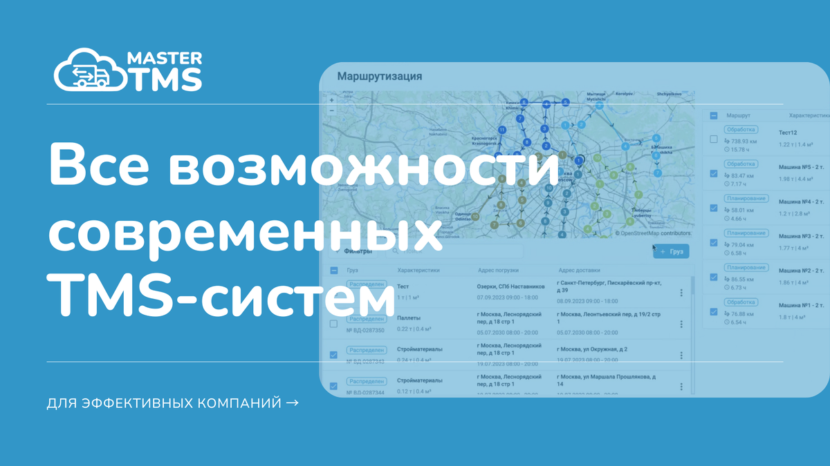 возможности TMS-системы