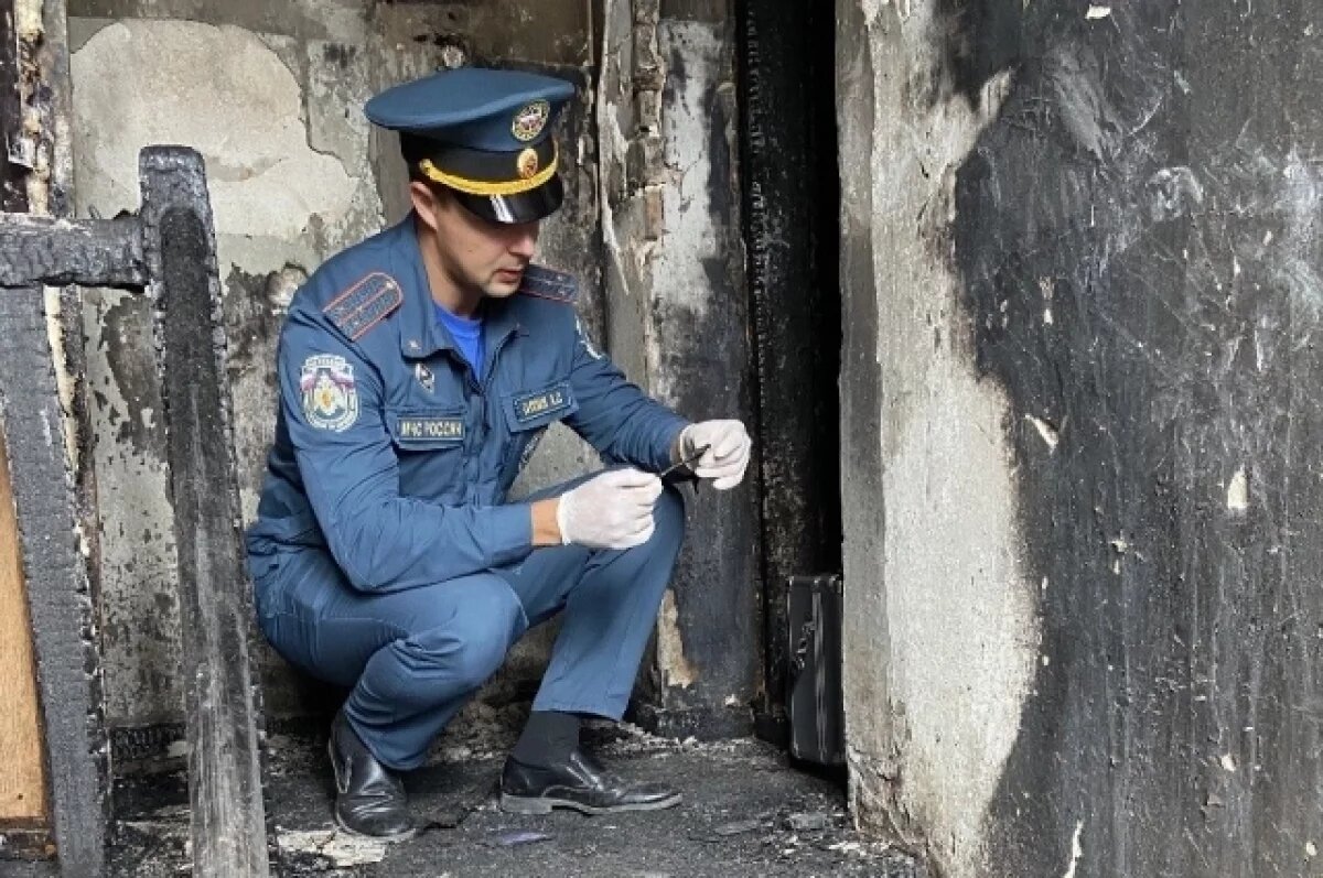    Дознаватели пришли к выводу, что причиной пожара мог стать поджог