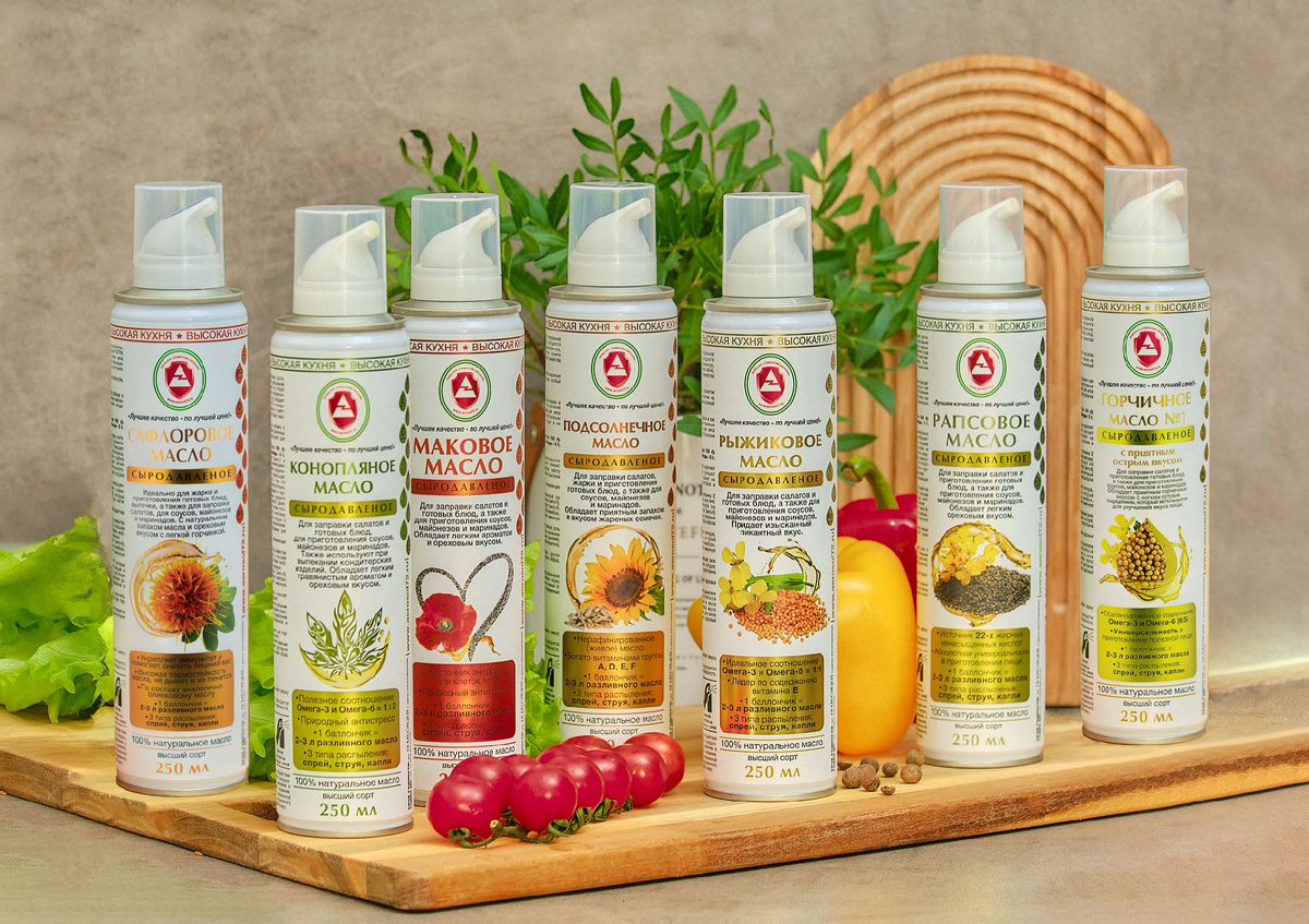Новая линейка популярных и редких растительных масел