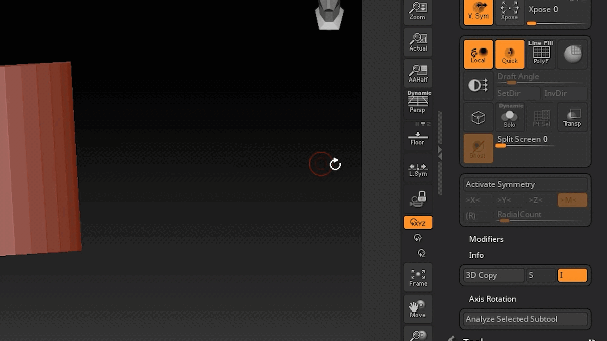 CTRL + ALT + Hold left mouse and drag to new menu