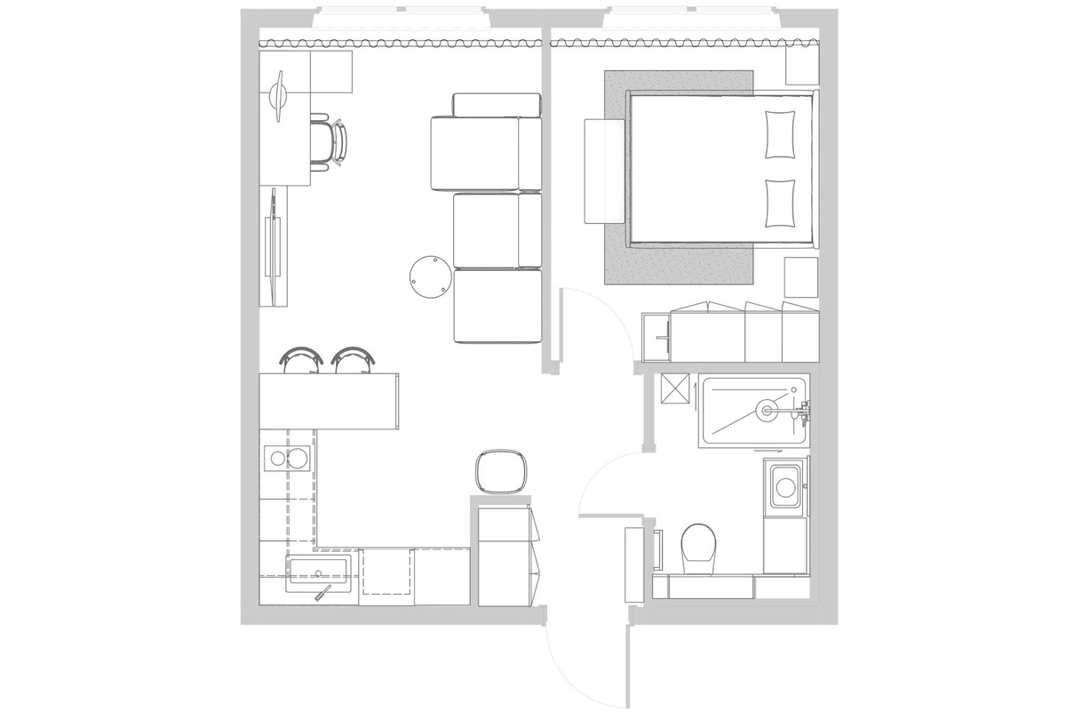 Финальная расстановка мебели