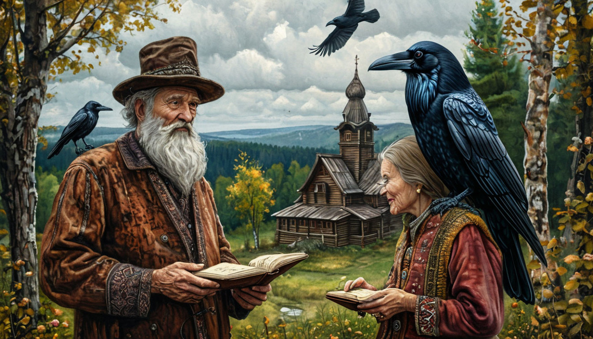 Пантелей и Матрёна. Рисунок сгенерирован Шедеврумом