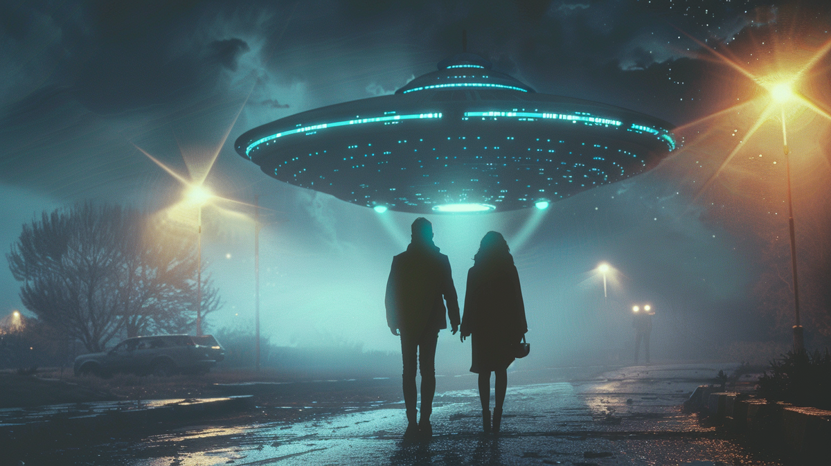 НЛО в Австралии, фото:Midjourney