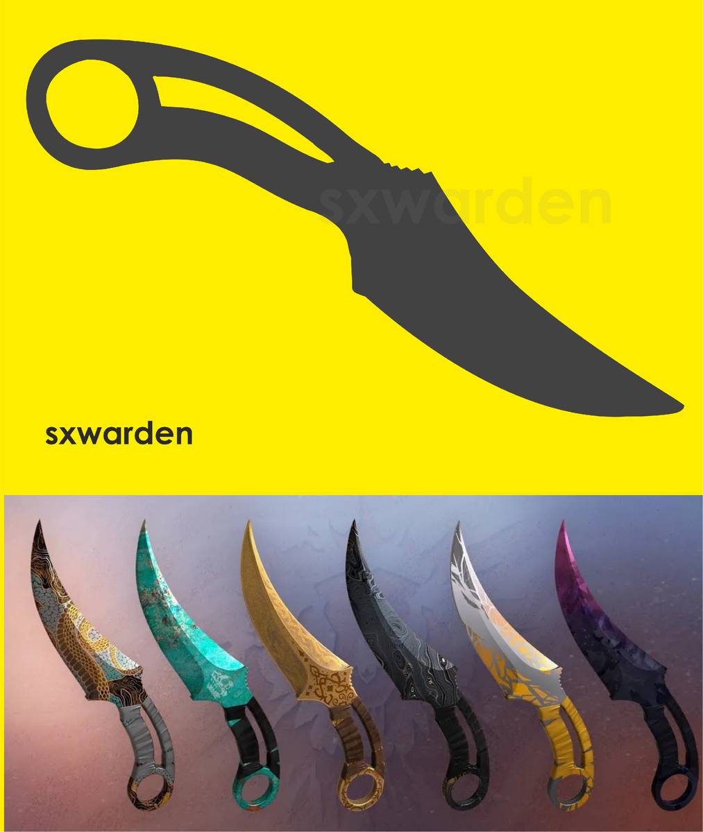 Нож фанг из игры Standoff 2 | скачать шаблон