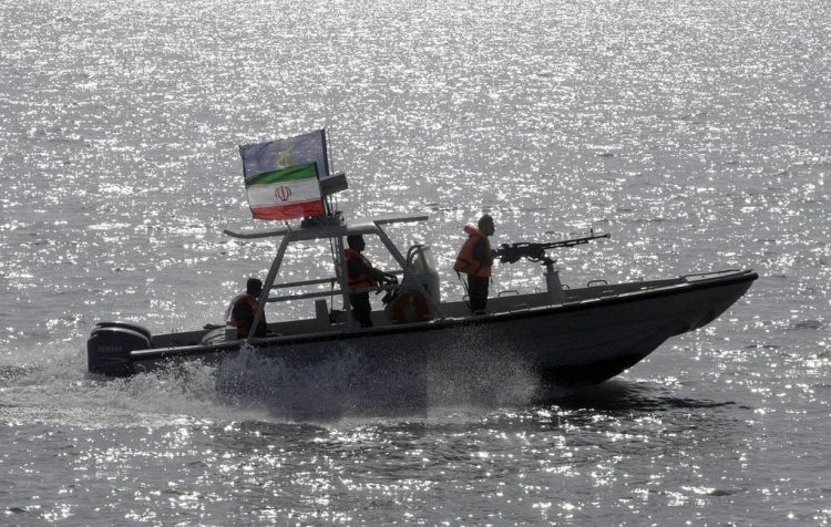    FILE - In this July 2, 2012 file photo, an Iranian Revolutionary Guard speedboat participates in a ceremony remembering the 290 passengers of an Iranian airliner which was downed by a U.S. warship in 1988, in Persian Gulf, Iran. On Monday, April 8, 2019, the Trump administration designated Iran’s Revolutionary Guard a “foreign terrorist organization” in an unprecedented move against a national armed force. Iran’s Revolutionary Guard Corps went from being a domestic security force with origins in the 1979 Islamic Revolution to a transnational fighting force. (AP Photo/Vahid Salemi, File) David Harutunov
