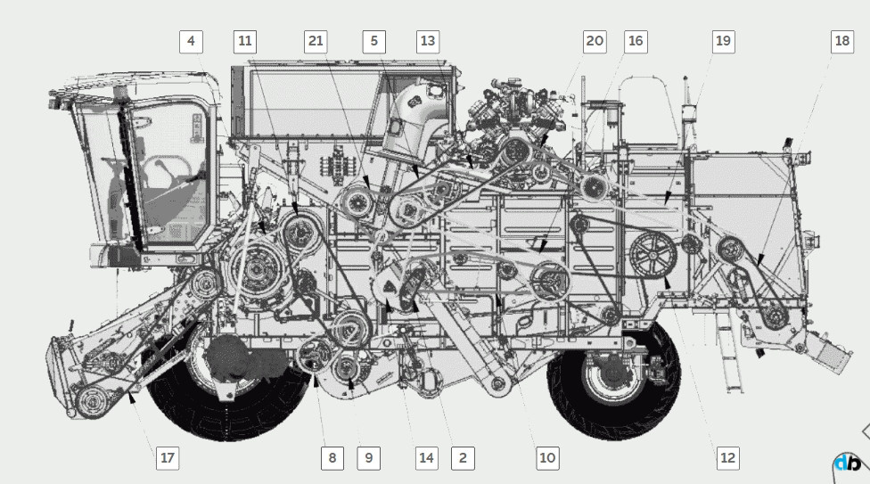 Ремни на РСМ 142
