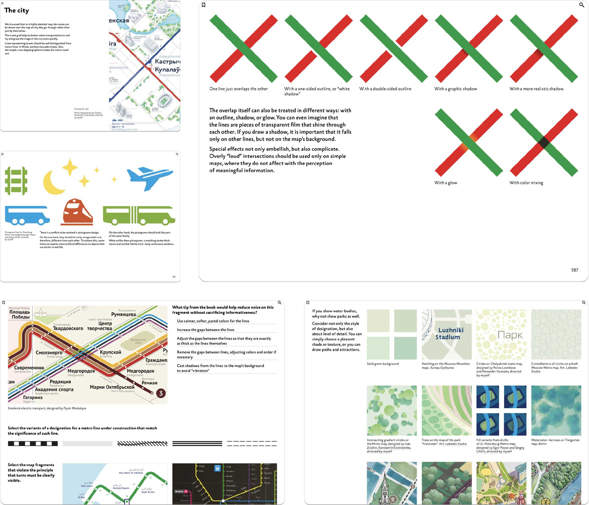 The chapters about usage of symbols, the city layer, and how all the details interplay on a map. Also the sample chapter ‘Bends’ is available for free