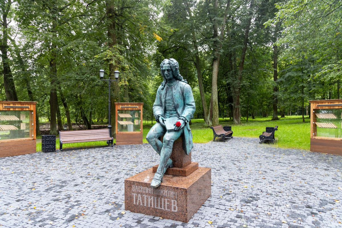 Памятник В.Н. Татищеву открыли в 2023 году. Фото: Дмитрий Алексеев/РВИО
