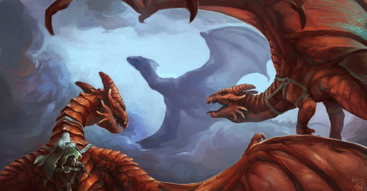 Ильнезара и Тазмикелла (арт deathnear, DeviantArt).