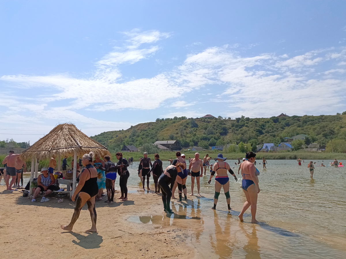  Грязевое озеро в станице Голубицкой. Фото автора