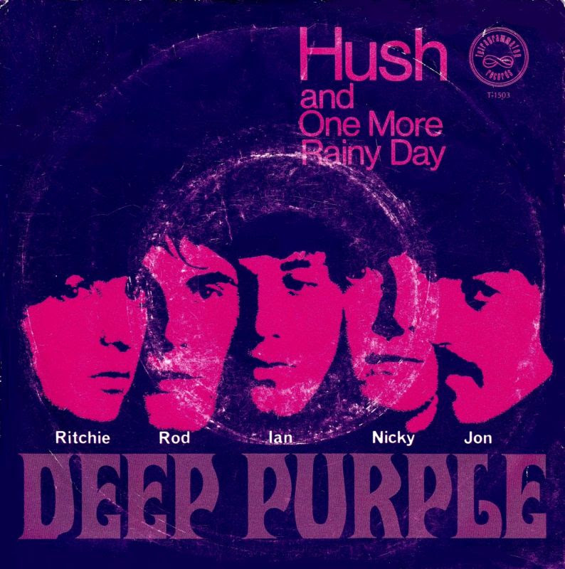 Первый сингл группы Deep Purple. У меня эта сорокопятка в другом конверте. Какой из них оригинальный трудно сказать. Скорее всего пластинка выходила в разных конвертах. 