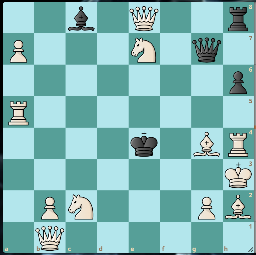 1. м1, ход белых