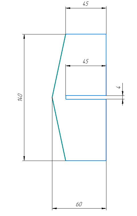 Чертеж стабилизатора авиамодели