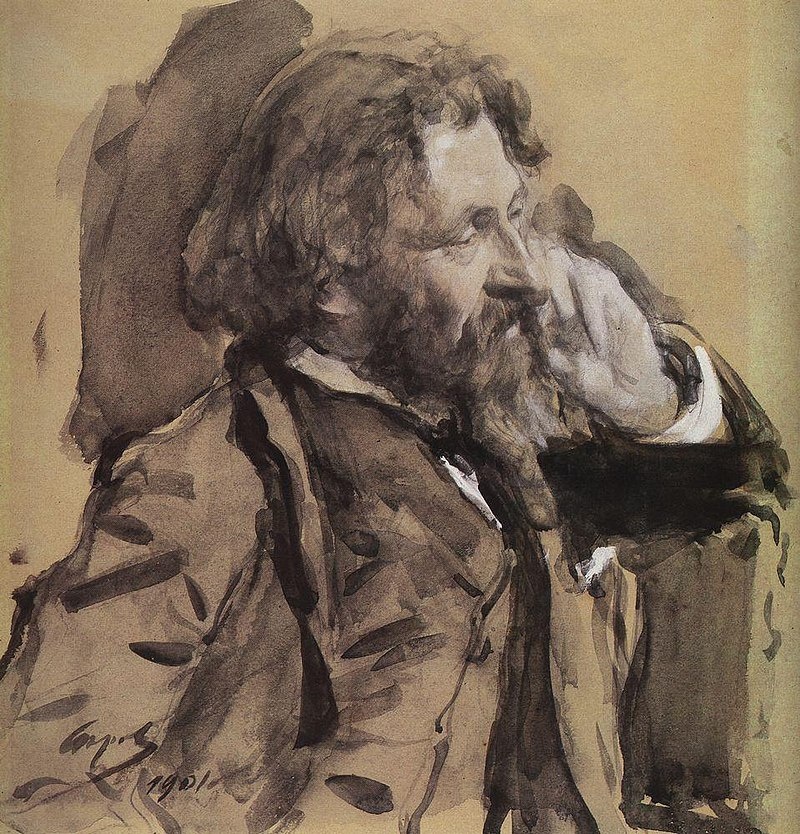 Валентин Серов. Портрет художника Ильи Репина. 1901 г. Собрание Государственной Третьяковской галереи